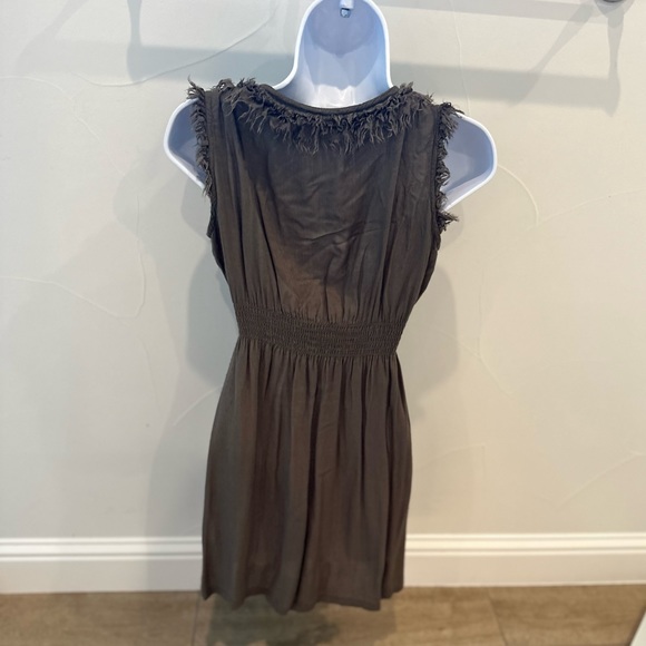 Brown Ruffle Boutique Dress - Small - Picture 2 of 6